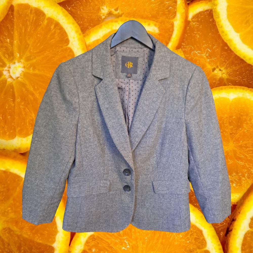 OBR 2 Button Wool Blend Gray Blazer Size‎ Medium